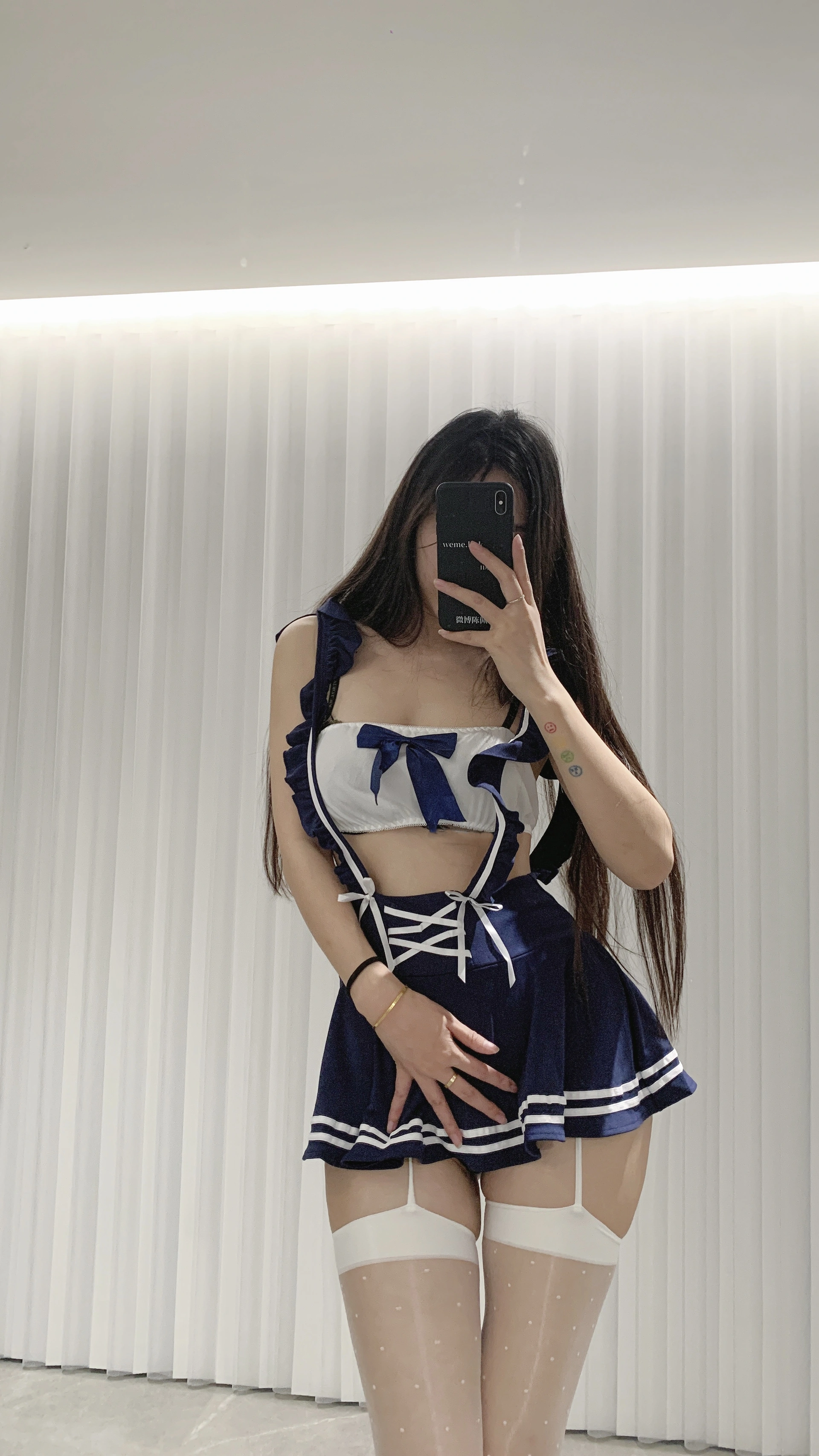 067.陈佩奇-微密圈系列 – 白丝学生装 3